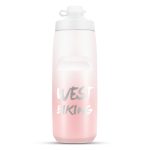 WEST BIKING 750ML Fahrrad Wasserflasche Tragbare Outdoor Radfahren Wasser Tasse, White Pink Gradient, Black Gray Gradient, Blue Gradient, Dark Green Gradient, Green Pink Gradient