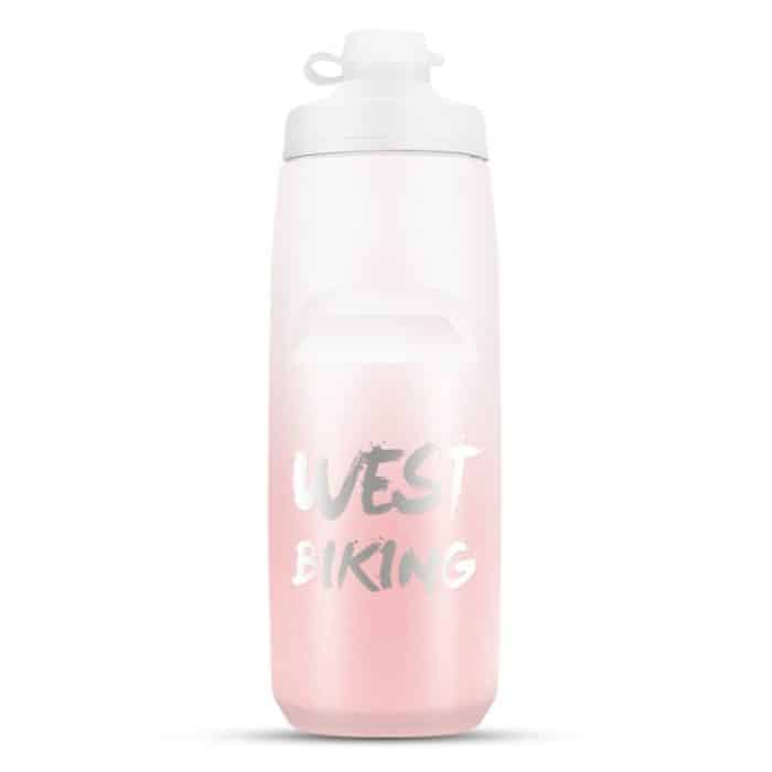 WEST BIKING 750ML Fahrrad Wasserflasche Tragbare Outdoor Radfahren Wasser Tasse, White Pink Gradient, Black Gray Gradient, Blue Gradient, Dark Green Gradient, Green Pink Gradient – Bild 1