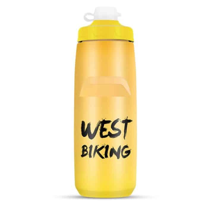 TBD0605079611.jpg WEST BIKING 750ML Fahrrad Wasserflasche Tragbare Outdoor Radfahren Wasser Tasse, Bright Yellow – Bild 1