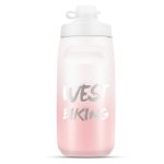 WEST BIKING 620ML Fahrrad Wasserflasche Tragbare Outdoor Radfahren Wasserbecher, White Pink Gradient, Black Gray Gradient, Blue Gradient, Dark Green Gradient, Green Pink Gradient