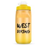 WEST BIKING 620ML Fahrrad Wasserflasche Tragbare Outdoor Radfahren Wasserbecher, Bright Yellow