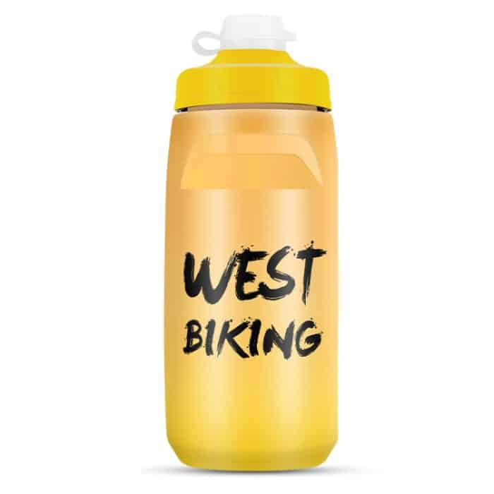 TBD0605079711.jpg WEST BIKING 620ML Fahrrad Wasserflasche Tragbare Outdoor Radfahren Wasserbecher, Bright Yellow – Bild 1