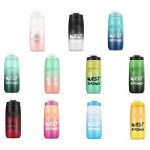 WEST BIKING 620ML Fahrrad Wasserflasche Tragbare Outdoor Radfahren Wasserbecher, Yellow Green Gradient, Black Green Gradient, Black Red Gradient, Orange Purple Gradient, White Blue Gradient – Bild 2