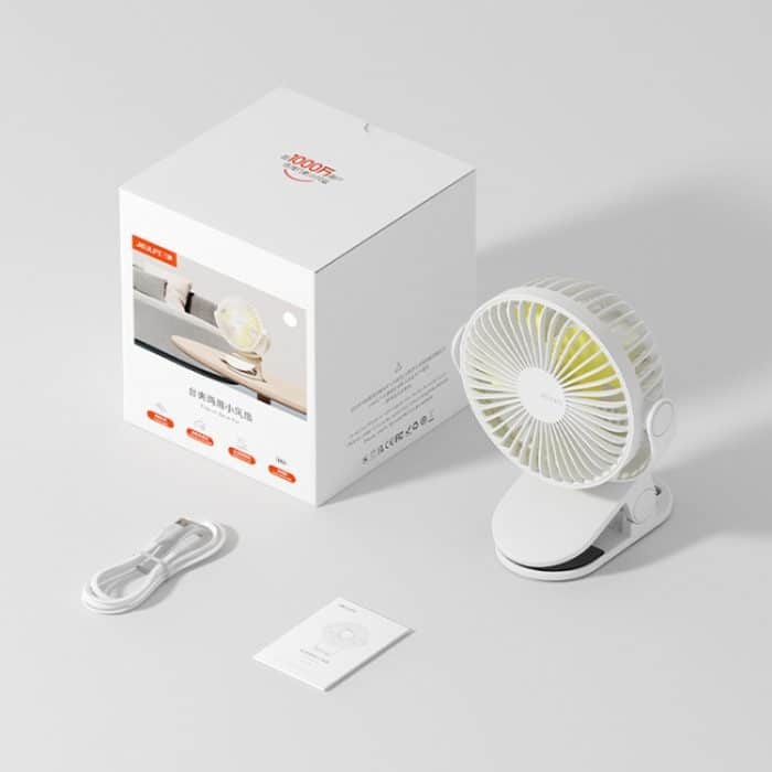 JisuLife FA29A Clip-Desktop-Mini-Ventilator, tragbarer, wiederaufladbarer USB-Ventilator – Bild 13