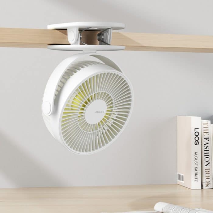 JisuLife FA29A Clip-Desktop-Mini-Ventilator, tragbarer, wiederaufladbarer USB-Ventilator – Bild 3
