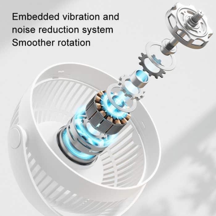 JisuLife FA29A Clip-Desktop-Mini-Ventilator, tragbarer, wiederaufladbarer USB-Ventilator – Bild 7