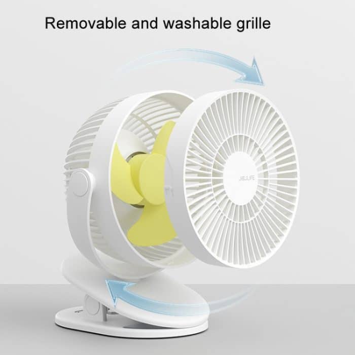 JisuLife FA29A Clip-Desktop-Mini-Ventilator, tragbarer, wiederaufladbarer USB-Ventilator – Bild 8
