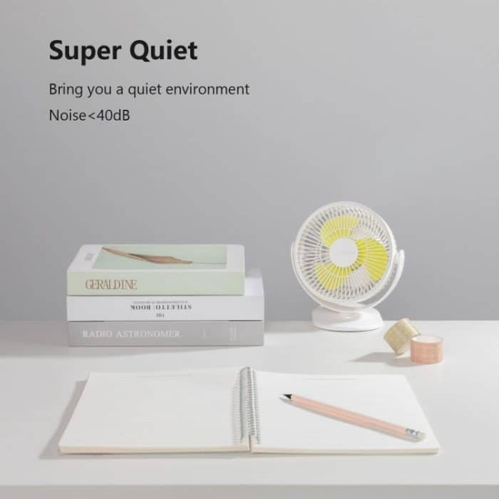 JisuLife FA29A Clip-Desktop-Mini-Ventilator, tragbarer, wiederaufladbarer USB-Ventilator – Bild 9