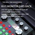 V8S Audiomixer Live Voice Changer Externe Soundkarte, Black, Gold Triangle Set, Black Triangle Set, Gold Cantilever Set, Black Cantilever Set, Gold Cantilever+Lamp – Bild 4