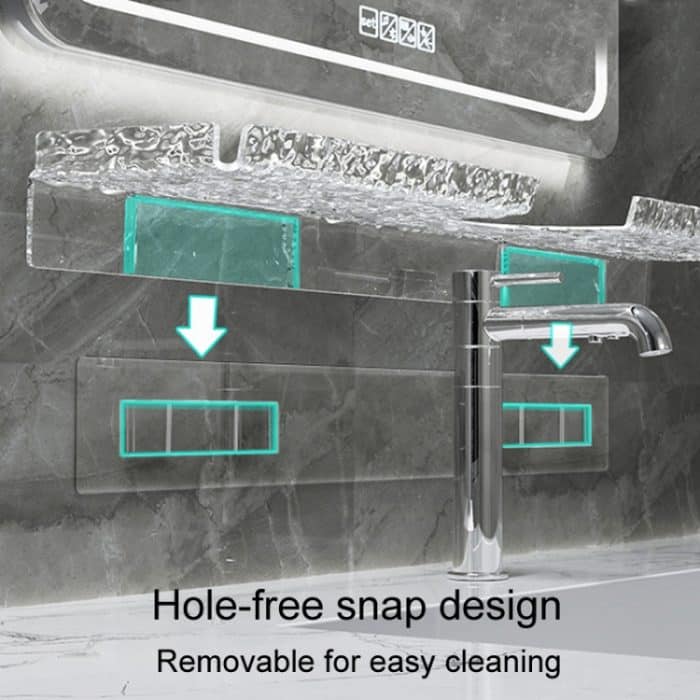 Punch-Free Badezimmer Wasserhahn Regal Hause Badezimmer Eitelkeit Lagerung Stand, 50 x 11cm – Bild 11