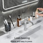 Punch-Free Badezimmer Wasserhahn Regal Hause Badezimmer Eitelkeit Lagerung Stand, 50 x 11cm – Bild 12