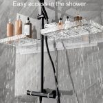 Punch-Free Badezimmer Wasserhahn Regal Hause Badezimmer Eitelkeit Lagerung Stand, 50 x 11cm – Bild 8