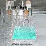 Punch-Free Badezimmer Wasserhahn Regal Hause Badezimmer Eitelkeit Lagerung Stand, 50 x 11cm – Bild 9