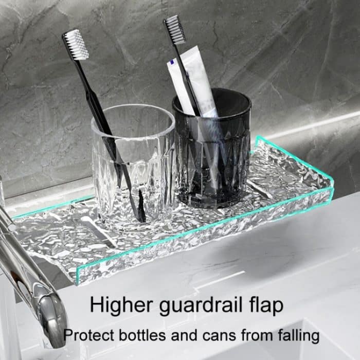 Punch-Free Badezimmer Wasserhahn Regal Hause Badezimmer Eitelkeit Lagerung Stand, 50 x 11cm – Bild 10