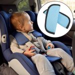 Auto Schulterpolsterhalter Kinder Sicherheitsgurt Schulterschutz, Black, Sky Blue, Coffee, Gray, Red, Blue – Bild 5