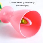 Topfbürste in Blumenform mit langem Griff, Küchengeschirrbürste, Spüle, Herd-Reinigungswerkzeug – Bild 8