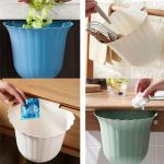 Multifunktionale Hängen Küche Mülleimer Haushalt Blume Desktop Mülleimer – Bild 11
