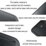 Auto-Sonnenblenden-Karten-Brillenhalter mit Reißverschluss, Aufbewahrungstasche – Bild 4