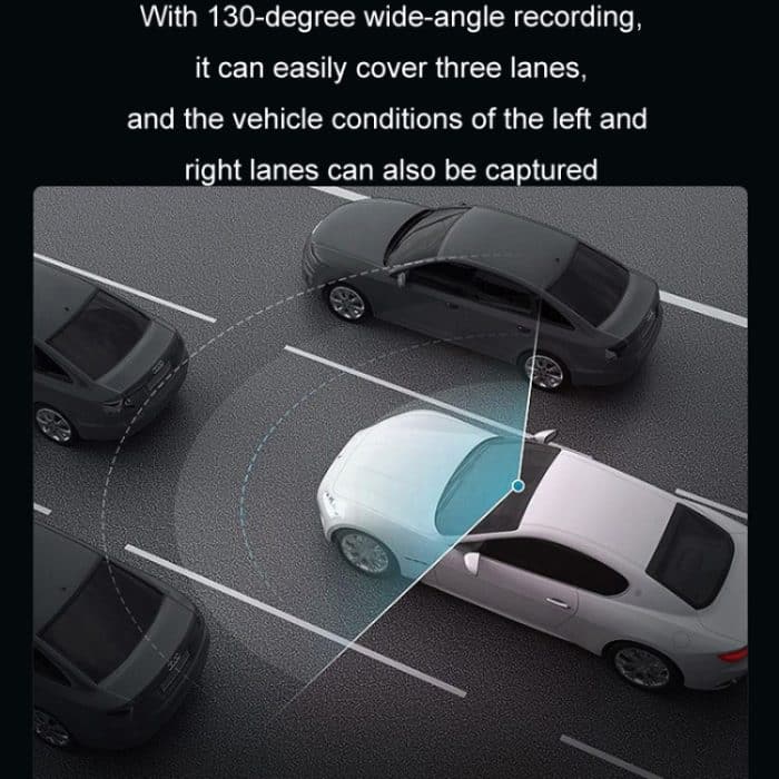 Handy WIFI Verbindung 2K Ultra-Clear Nachtsicht Versteckter Fahrrekorder, USB Short Line, Cigarette Lighter, Step-down Line – Bild 7