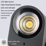 LED Outdoor Wand Lichter Wasserdichte Außen Villa Tür Terrasse Lichter Hintergrund Glow Scheinwerfer, 2-head Round With GU10 Bulb, 2-head Round Without GU10 Bulb, 2-head Square With GU10 Bulb, 2-head Square Without GU10 Bulb, 1-head Round With GU10 Bul... – Bild 5