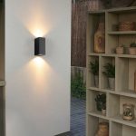 LED Outdoor Wand Lichter Wasserdichte Außen Villa Tür Terrasse Lichter Hintergrund Glow Scheinwerfer, 2-head Round With GU10 Bulb, 2-head Round Without GU10 Bulb, 2-head Square With GU10 Bulb, 2-head Square Without GU10 Bulb, 1-head Round With GU10 Bul... – Bild 9