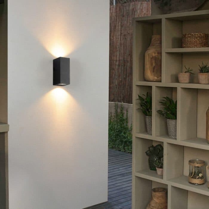 LED Outdoor Wand Lichter Wasserdichte Außen Villa Tür Terrasse Lichter Hintergrund Glow Scheinwerfer, 2-head Round With GU10 Bulb, 2-head Round Without GU10 Bulb, 2-head Square With GU10 Bulb, 2-head Square Without GU10 Bulb, 1-head Round With GU10 Bul... – Bild 9