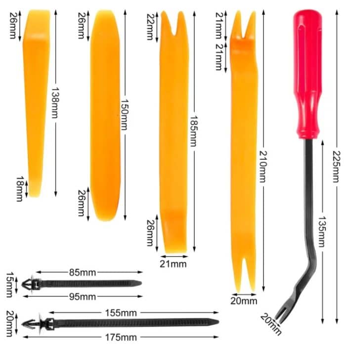 Universelle Befestigungselemente für Kraftfahrzeuge, Nieten, Kotflügel-Dehnschrauben, 925pcs /Set – Bild 4