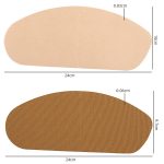 10 Stück/Packung unsichtbare Oberschenkelaufkleber, schweiß- und reibungsfeste Oberschenkeldruckentlastungspflaster, Skin Color Nonwoven, Skin Color Stretch Fabric, Earthy Yellow Stretch Fabric, Brown Stretch Fabric – Bild 3