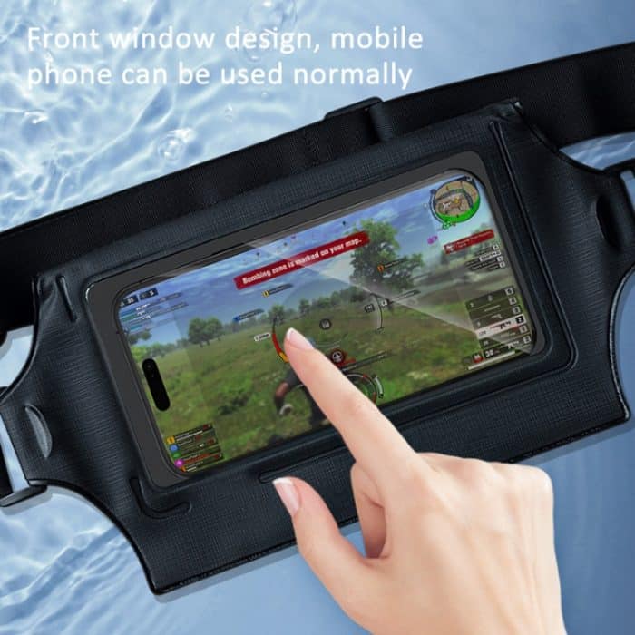IPX8 wasserdichte Handy-Gürteltasche zum Angeln, Bergsteigen, Radfahren, Sport, Brusttasche – Bild 4