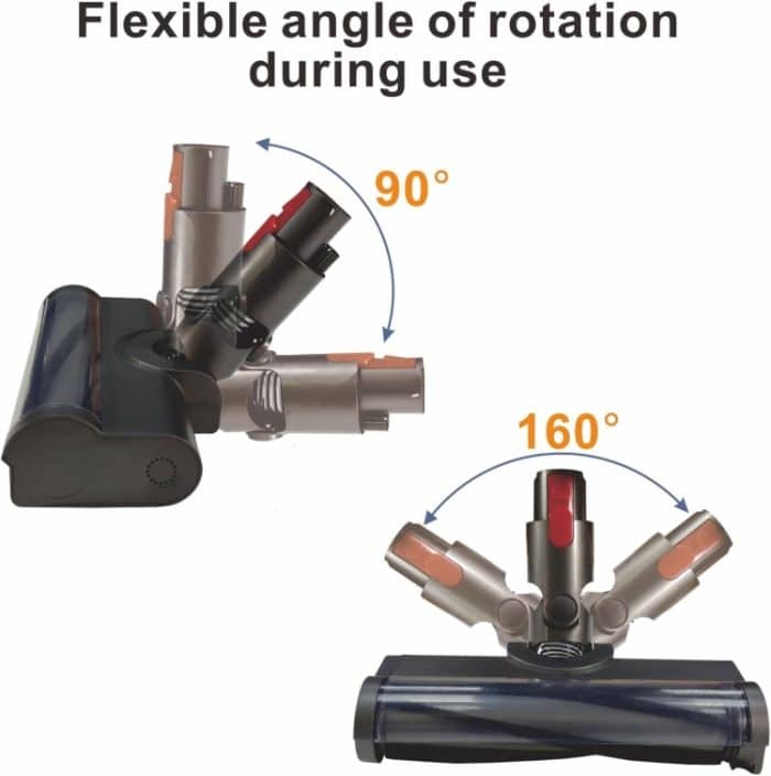 Bodenbürstenkopf für Staubsauger mit grünem LED-Licht, For Dyson V7 / V8 / V10 / V11, For Dyson V6, For Dyson V10 Slim / V12 Slim – Bild 4