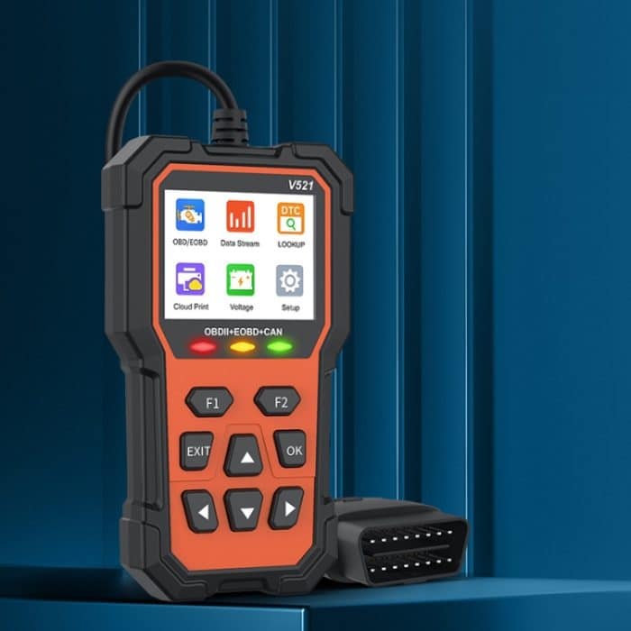 Multifunktionales OBD-Fahrzeugfehlerdiagnosegerät Leistungstest, V521 – Bild 2