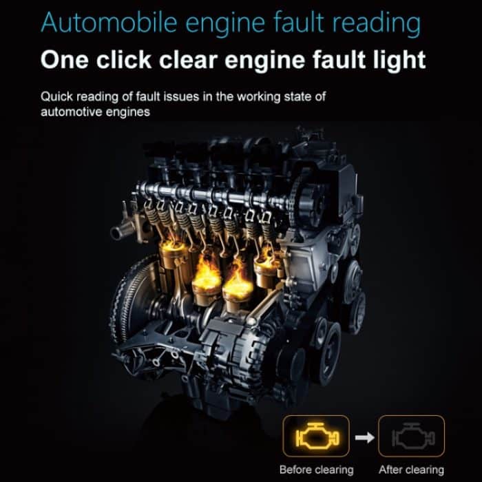 Multifunktionales OBD-Fahrzeugfehlerdiagnosegerät Leistungstest, V521 – Bild 4