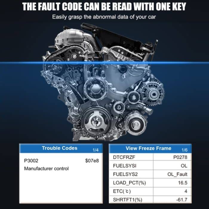 Tragbarer intelligenter OBD/EOBD-Autotester, S611 – Bild 4