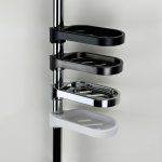 Haushaltsbadezimmer-Dusche-Seifenhalter-Labor-Entwässerungsorganisator, Glossy, Matte Black, Matte White, Brushed Gray – Bild 2