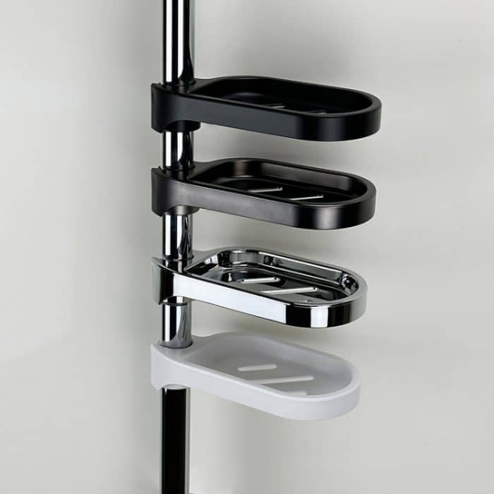 Haushaltsbadezimmer-Dusche-Seifenhalter-Labor-Entwässerungsorganisator, Glossy, Matte Black, Matte White, Brushed Gray – Bild 2