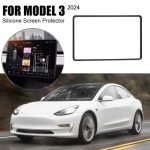 Displayschutzfolie Bumper Schutzhülle Silikon Rahmen, For Tesla Model 3 2024 – Bild 3