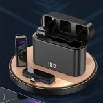 J88 Mini Intelligentes kabelloses Halsbandmikrofon mit Rauschunterdrückung, Type-C, 8 Pin, Type-C + 8 Pin Adapter