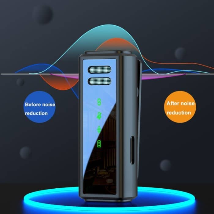 J88 Mini Intelligentes kabelloses Halsbandmikrofon mit Rauschunterdrückung, Type-C, 8 Pin, Type-C + 8 Pin Adapter – Bild 6