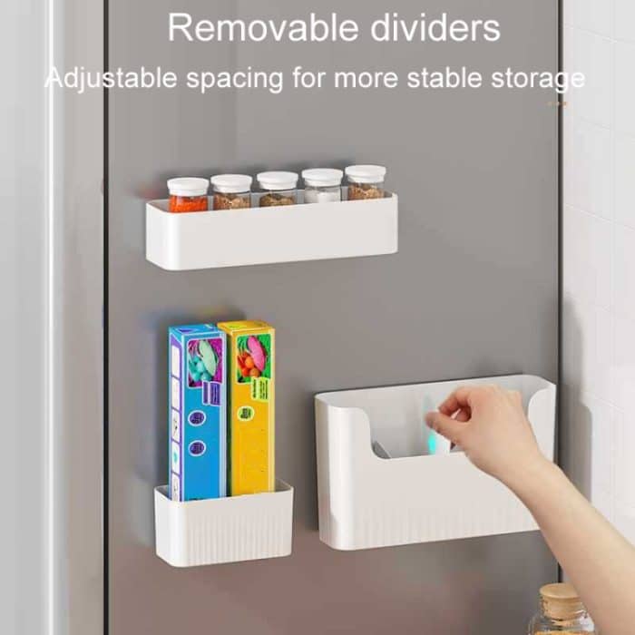 Küchenschranktür Frischhaltefolie Organizer Haushaltswand Kühlschrank Seitenregal, Small, Large – Bild 6