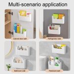 Küchenschranktür Frischhaltefolie Organizer Haushaltswand Kühlschrank Seitenregal, Small, Large – Bild 7