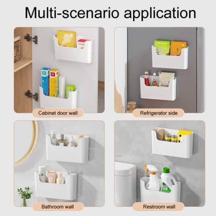 Küchenschranktür Frischhaltefolie Organizer Haushaltswand Kühlschrank Seitenregal, Small, Large – Bild 7