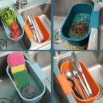 Küche Waschbecken Ablauf Korb Waschbecken Multifunktionale Lagerung Hängenden Korb – Bild 8