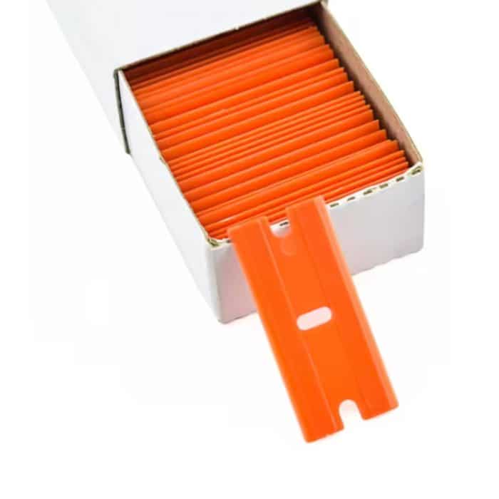 Schaber ersetzen UV-Kleber Kunststoff doppelseitige Schaberklinge, 100pcs /Box – Bild 2