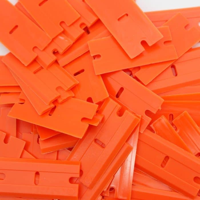 Schaber ersetzen UV-Kleber Kunststoff doppelseitige Schaberklinge, 100pcs /Box – Bild 4