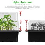 Erhöhter Topf für Sukkulenten-Gemüsesetzlinge mit 12 Löchern und Deckel, 12-Hole Heightened – Bild 5