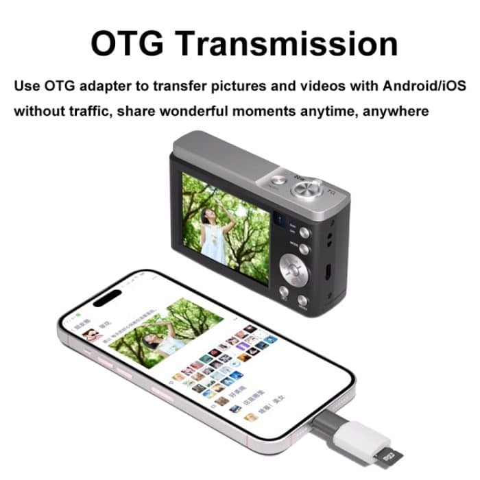 DC305X 5K/30FPS 2,8-Zoll-HD-Aufnahme 5-fach optischer Zoom Anti-Shake-Digitalkamera, Black EU Plug, Black US Plug, Black UK Plug, White EU Plug, White US Plug, White UK Plug – Bild 6