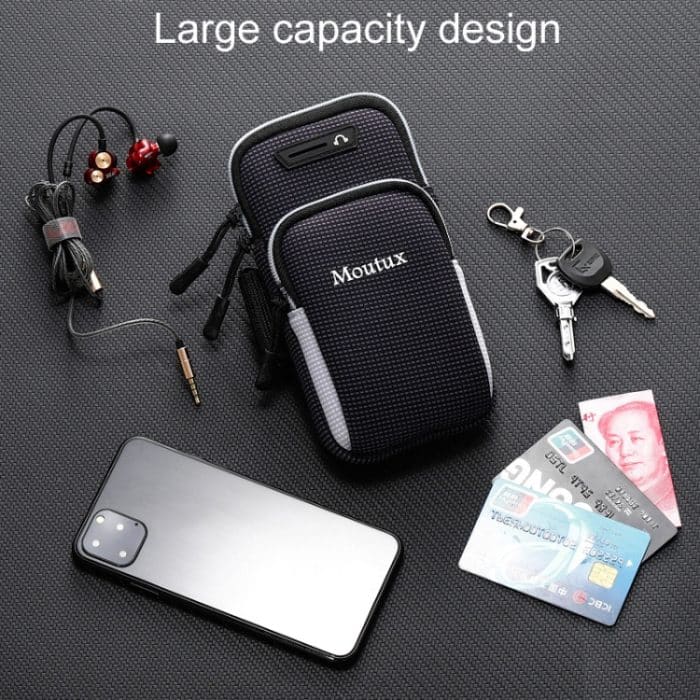 Moutux Outdoor Running Handy Armtasche Unisex wasserdichtes Sportarmband – Bild 9