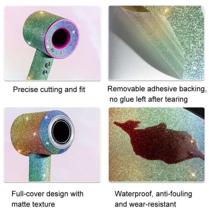 Für Dyson Supersonic Haartrockner Gypsophila Frosted Sticker Schutzfolie – Bild 6