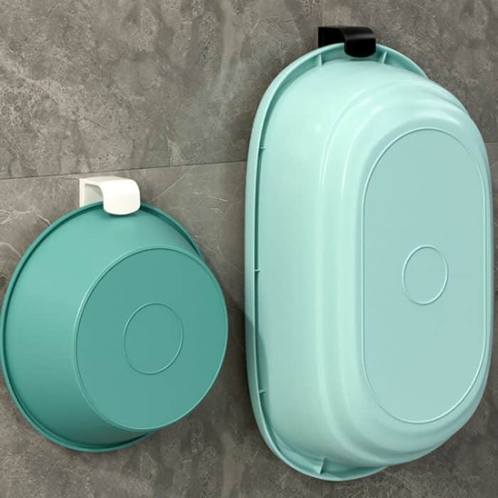 Badezimmerregal No-Punch Waschbeckenhaken Küche Wandmontiertes Lagerregal – Bild 2