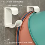 Badezimmerregal No-Punch Waschbeckenhaken Küche Wandmontiertes Lagerregal – Bild 5